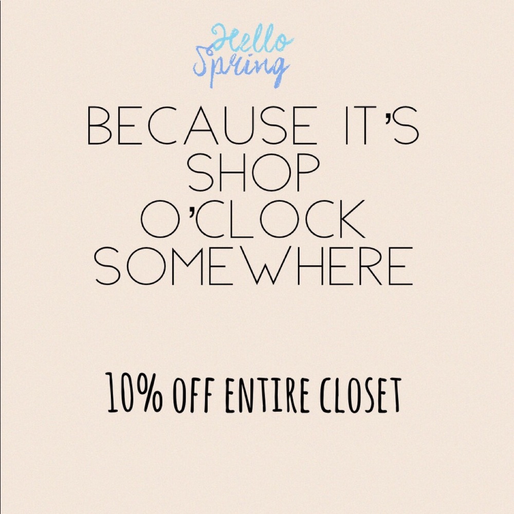 10 %off entire closet
